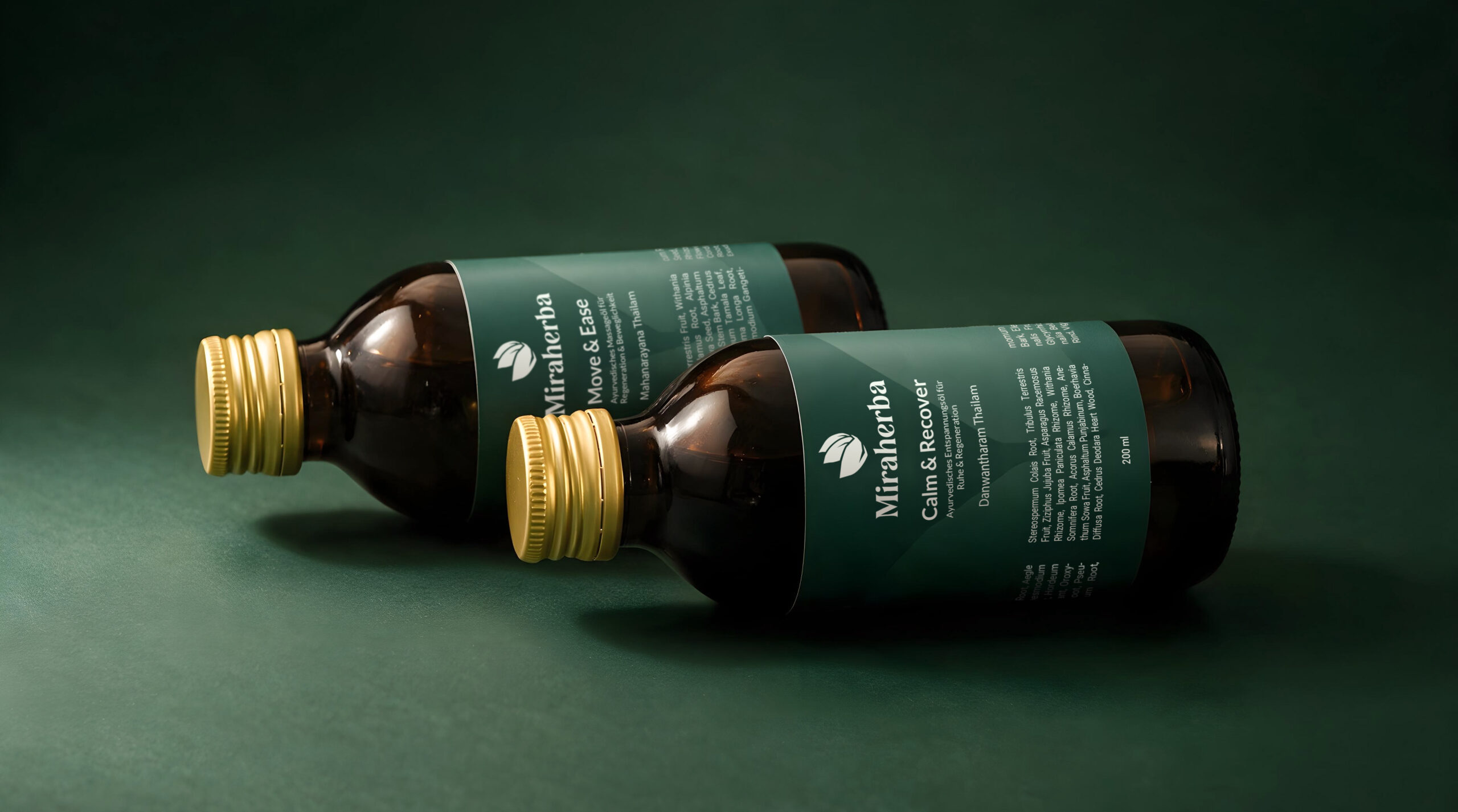 Miraherba packaging design for a premium FMCG